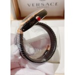 Bulgari Serpentl series: Black dial, rose gold bezel, black snake ring